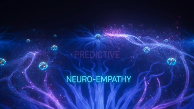 Futuristic AI Neural Network Concept for Predictive Neuro-Empathy Technology