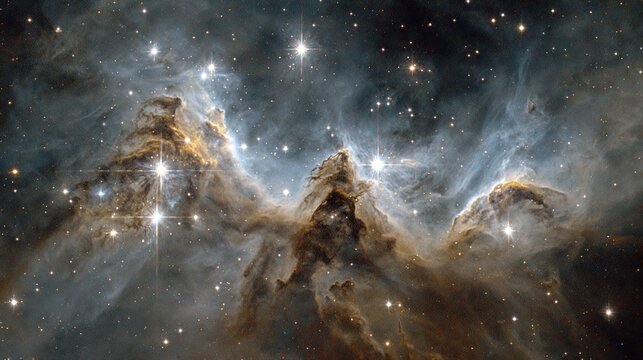 Cosmic cloud formation nebulae stars and galactic structures