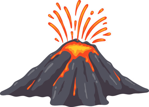 Bencana Letusan Gunung Api Dengan Lava Panas