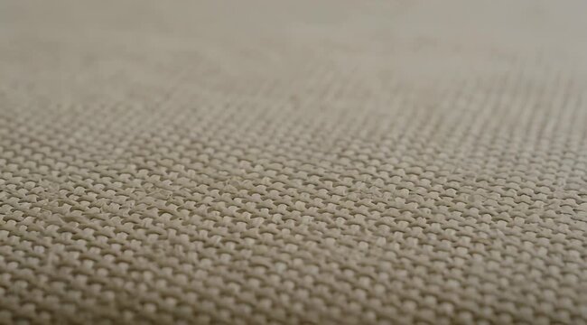 Detailed close up of tightly woven fabric with a neutral color palette