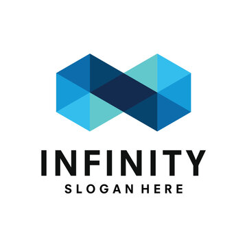 the infinity sign logo design template illustration vector