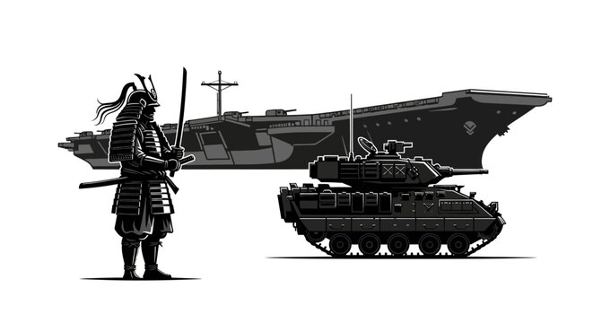 Samurai Warrior, Tank, and Aircraft Carrier: A Historical and Technological Comparison