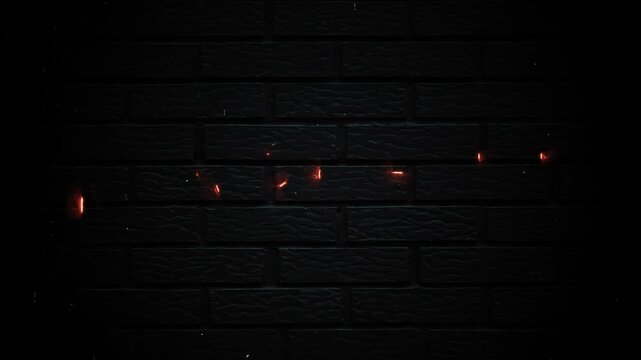 March 11 Text Neon Glowing Month Date Animation