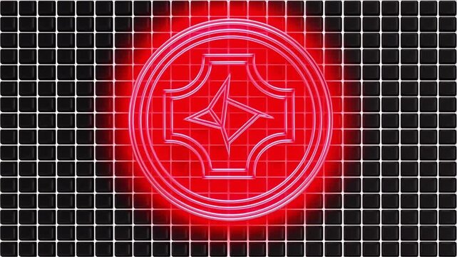 Smart contract digital seal animation on matrix