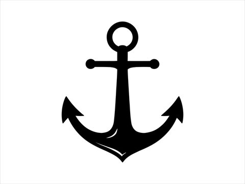 Anchor Symbol Vector Graphic On A White Background
