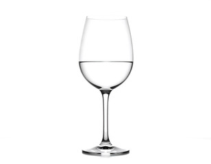 Fototapeta premium Glass filled with clear water