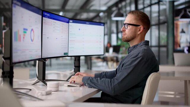 Marketing Manager Reviewing Loyalty Data