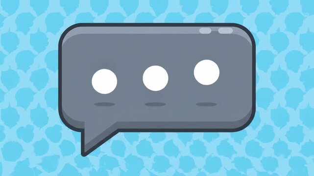 A gray chat speech bubble icon.