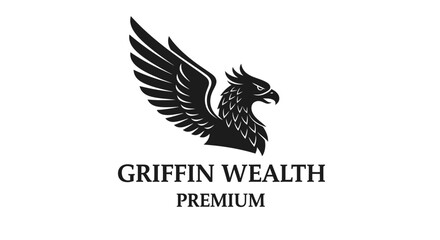 Fototapeta premium Griffin Wealth Premium Logo for Financial Services and Luxury Branding