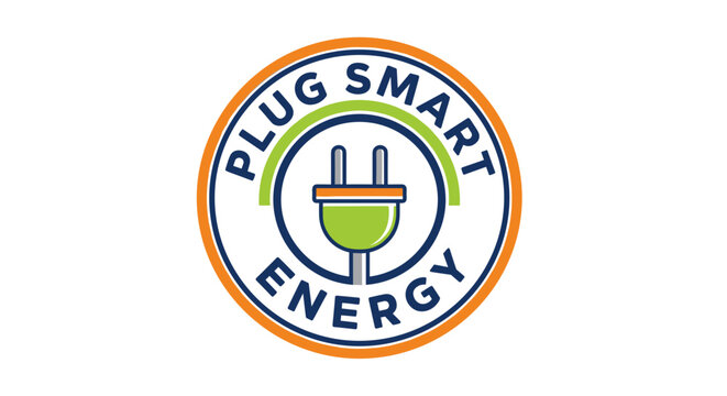 Electric plug with green arc.