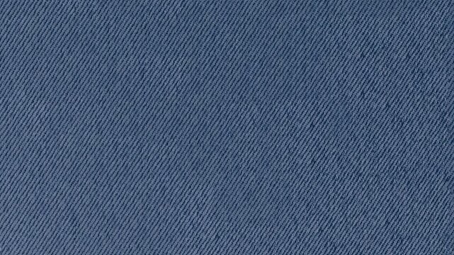 Seamless loop of vertical scrolling blue denim fabric texture background, 4K resolution, 3d rendering.
