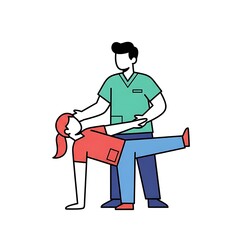 Fototapeta premium First aid training demonstration.