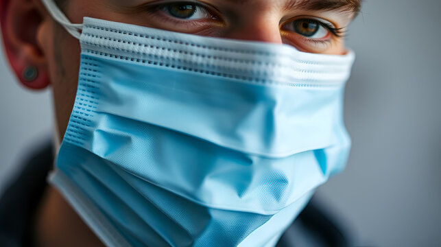Close-Up of a Mask Representing Concealment and Identity