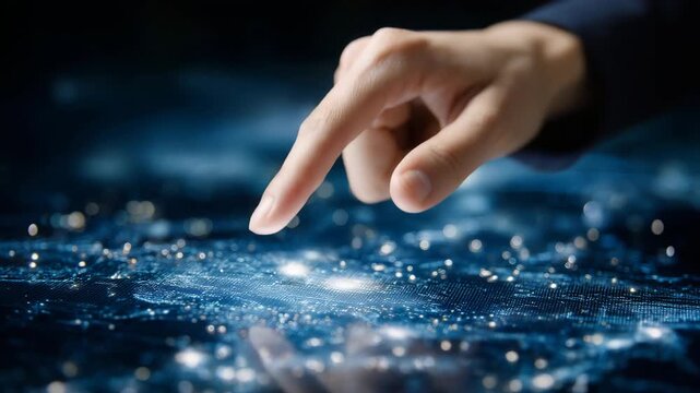 113Close-up of touchscreen surface with visible fingerprints, modern digital lifestyle realism