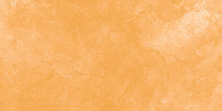 abstract orange watercolor texture background with soft mottled paint wash effect or a weathered plaster wall.