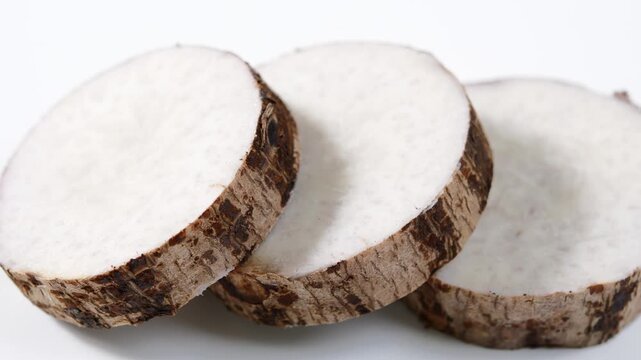 Video of taro slice