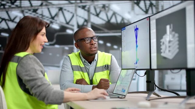 Engineers Doing Stress Simulation