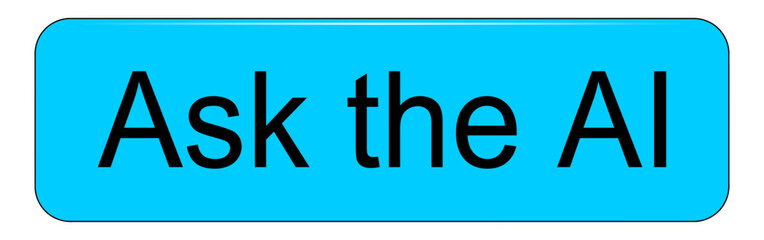 Obraz premium Ask the AI Button - Artificial Intelligence - illustration