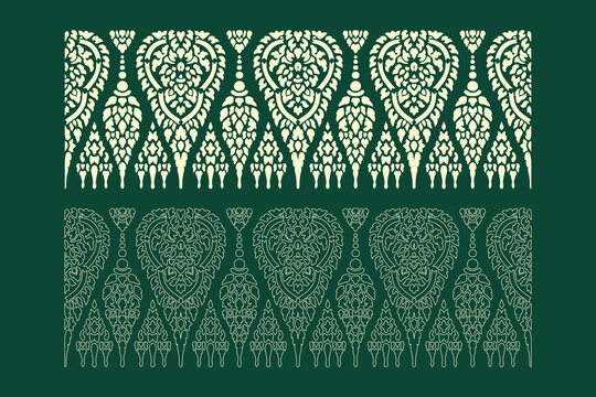 Khmer art drawing. Vector illustrator design