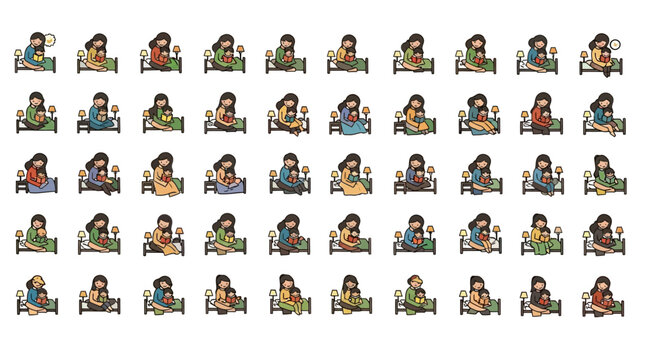 A colorful array of diverse people icons.