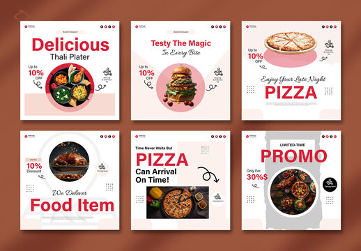 Food Social Media Post Layout