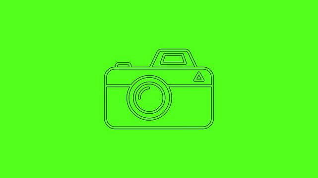 DSLR Digital Camera Animated Icon for Photography and Media Production