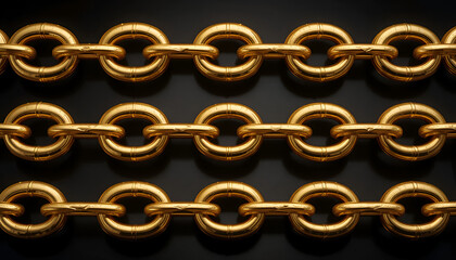 Fototapeta premium gold chain on a black