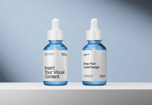 Skincare Serum Bottle Mockup
