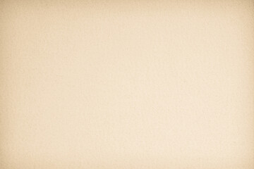 Old paper vintage texture surface for background. Recycle pale brown paper texture, Cream color recycled kraft paper texture blank with copy space for text.