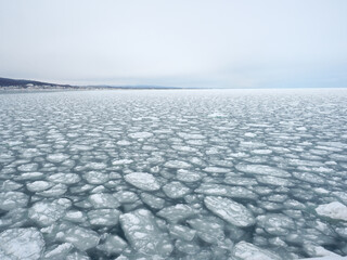 オホーツク海の海を流氷（紋別） © tawa--mana