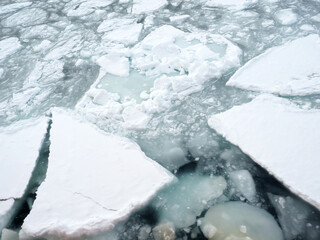 オホーツク海の海を流氷（紋別） © tawa--mana