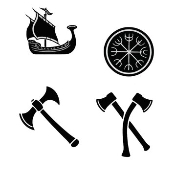 Hammer and sickle tool symbol with hammer and work equipment set illustration