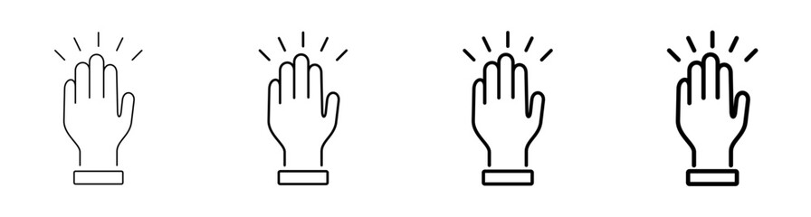 Obraz premium Human Rights and Freedom Icon Line Art Vector Illustration Editable