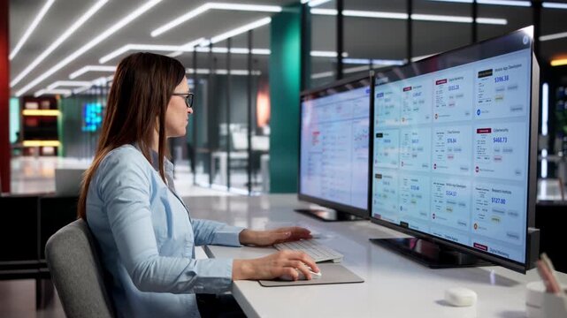 Finance Manager Carefully Tracks Business Expenses