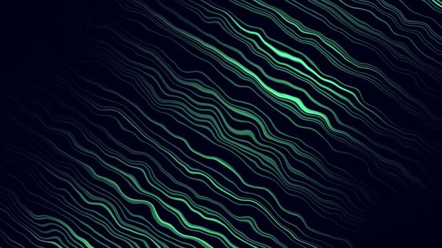 Abstract background with Green wave