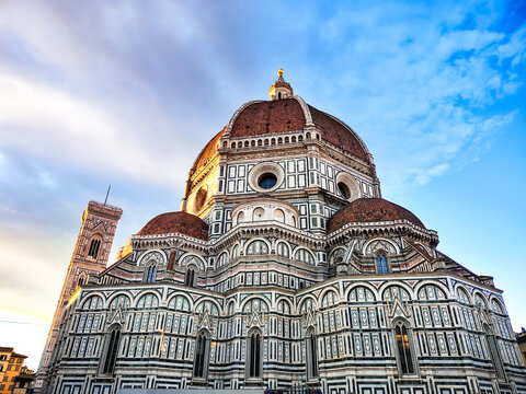 Florence Cathedral "Santa Maria del Fiore" at sunrise, Tuscany, Italy