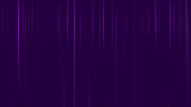 Abstract digital artwork featuring vertical lines of light against purple background. Suitable for technology, science, and futuristic design projects.