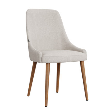 wooden dining chair isolated on white