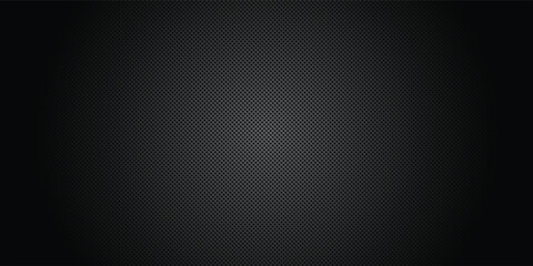 Obraz premium Futuristic black halftone wave background, dark gradient texture with dotted halftone pattern. dynamic background design