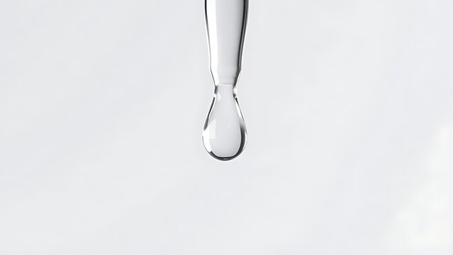 sedition. A single clear droplet falling from a glass dropper, studio lighting, clean aesthetic. bar promotions, beverage menus, designed for product packaging and bar promotions.