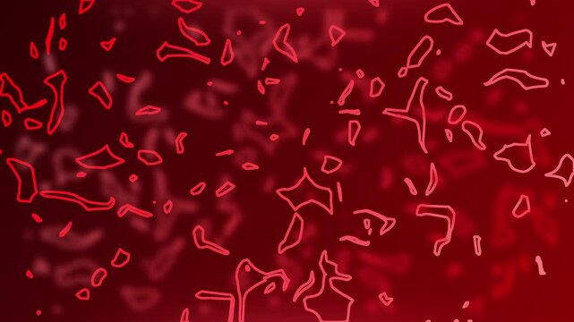 Red floaters commonly seen in human eyes, suitable for medical articles, optometry websites, and ophthalmology presentations for a professional look.
