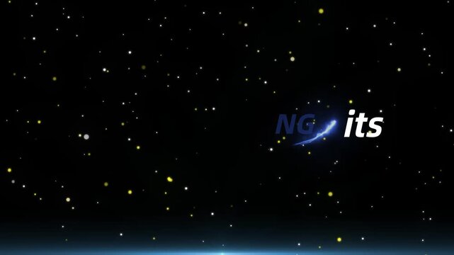 A motivational video showcasing a person pushing their limits in a starry night sky with a bright light