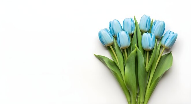 Concept of Peace and Tranquility: Blue Tulip Selection for Botanical Festivals