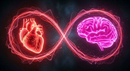 A glowing, interconnected infinity loop symbolizes the profound duality and synergy between the