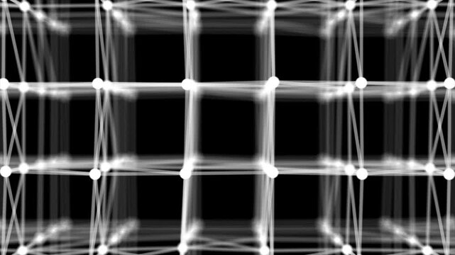 Abstract 3D glass background featuring a blue and black transparent tile pattern with a light texture and geometric square shape design for a modern art wallpaper decoration