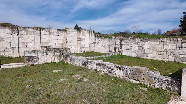 Ruins of Pella - capital city of Ancient Macedonian Empire, Central Macedonia, Greece