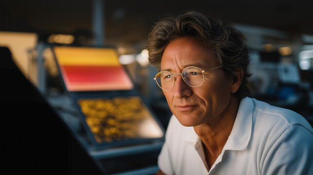 Semiconductor engineer monitoring silicon crystal growth equipment, observing gradual crystallization process through reinforced viewing port in advanced materials fabrication laboratory, perfect