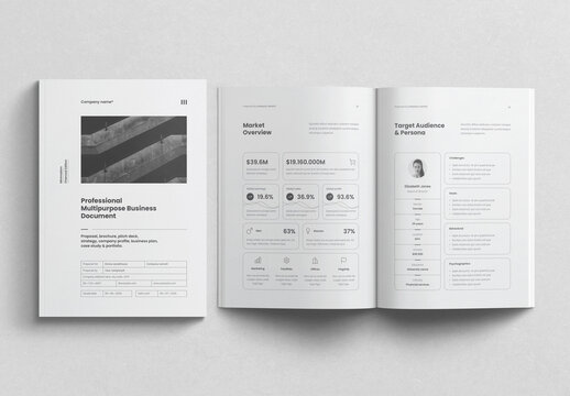 Corporate Business Document Template, Proposal, Pitch Deck, Company Profile & Portfolio