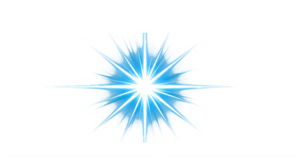 Fototapeta premium A blue starburst with white center
