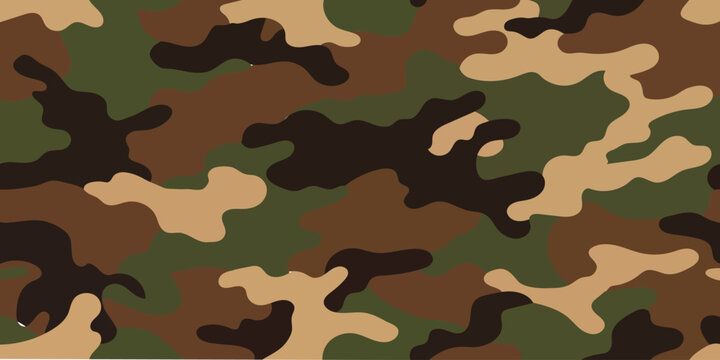 Camo pattern with green brown and tan colors